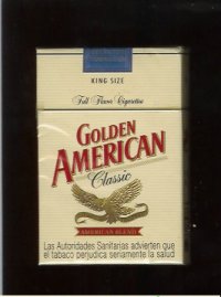 Golden American Classic Full Flavor cigarettes hard box