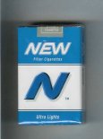 N New Ultra Lights cigarettes soft box