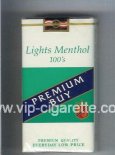 Premium Buy Lights Menthol 100s cigarettes soft box