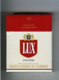Lux Filter 25 Auslese Cigaretten Cigarettes hard box