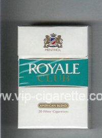 Royale Club American Blend Menthol cigarettes hard box