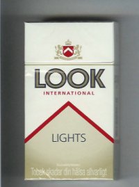 Look International Lights 100s cigarettes hard box
