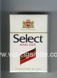 Select King Size Exlusive Filter American Blend cigarettes hard box