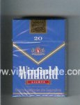 Winfield Lights Cigarettes blue hard box