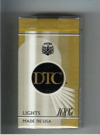 DTC Lights 100s cigarettes soft box