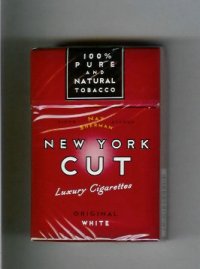 Nat Sherman New York Cut Original White cigarettes hard box