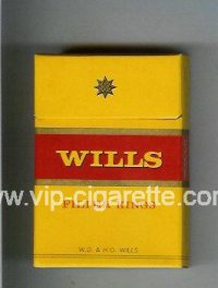 Wills Filter Kings cigarettes yellow hard box