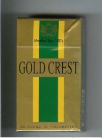 Gold Crest Menthol Box 100s cigarettes hard box