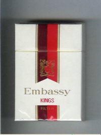 Embassy Kings Filter cigarettes hard box