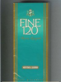Fine 120s Super Lenght Menthol Legeres cigarettes hard box