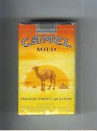 Camel with sun Smooth American Blend Mild cigarettes soft box