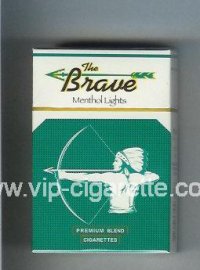 The Brave Menthol Lights Premium Blend cigarettes hard box