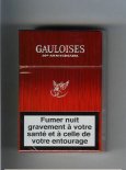 Gauloises red cigarettes hard box