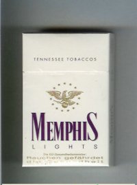 Memphis Lights Tennessee Tobaccos cigarettes hard box