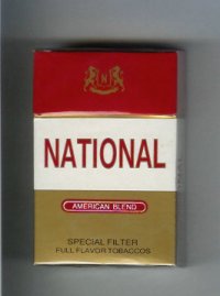 National American Blend Special Filter Full Flavor Tobaccos cigarettes hard box