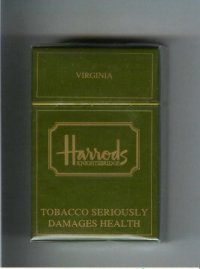 Harrods Knightsbridge Virginia cigarettes hard box