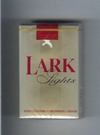 Lark Lights grey Cigarettes soft box