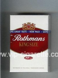 Rothmans King Size Special Mild By Special Appointment cigarettes hard box