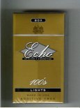 Echo 100s Lights cigarettes hard box Echo 100s Lights cigarettes hard box