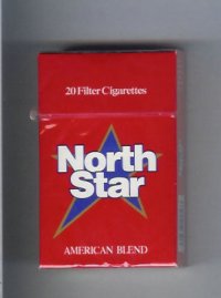 North Star American Blend red 20 Filter cigarettes hard box