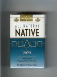 Native All Natural Lights cigarettes soft box Native All Natural Lights cigarettes soft box