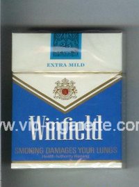 Winfield Extra Mild 25 Cigarettes blue and white hard box