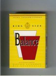 Balance yellow cigarettes king size Balance yellow cigarettes king size