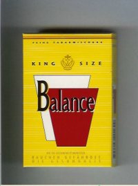 Balance yellow cigarettes king size