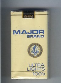 Major Brand Ultra Lights 100s cigarettes soft box