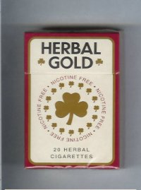 Herbal Gold cigarettes hard box