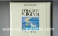 Straight Virginia cigarettes wide flat hard box