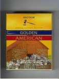 Golden American Special History Edition Auctuion 25s cigarettes hard box Golden American Special History Edition Auctuion 25s cigarettes hard box