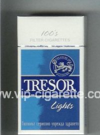 Tresor Lights 100s Filter cigarettes hard box