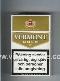 Vermont Gold American Blend Cigarettes hard box