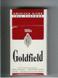 Goldfield American Blend Full Flavour 100s cigarettes hard box