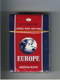 Europe Filter Cigarettes Full Flavor American Blend hard box