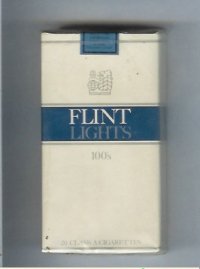 Flint Lights 100s cigarettes soft box
