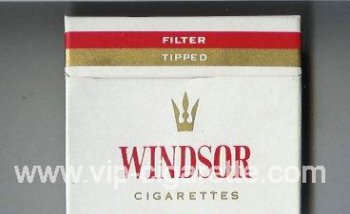 Windsor Filter Tipped Cigarettes wide flat hard box