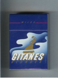 Gitanes Blondes Milds blue cigarettes hard box