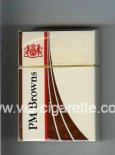 PM Browns cigarettes hard box