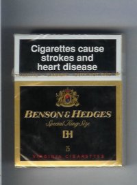 Benson and Hedges Special King Size Virginia BH cigarettes