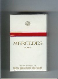 Mercedes Filtre white cigarettes hard box