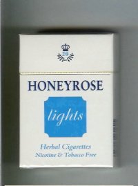 Honeyrose Lights Herbal cigarettes hard box