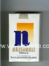 N Nazionali Filtro white and yellow cigarettes soft box