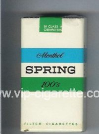 Spring Menthol 100s Cigarettes soft box