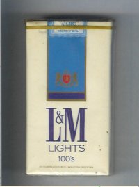L&M Lights 100s cigarettes soft box