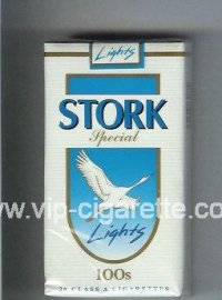 Stork Special Lights 100s cigarettes soft box