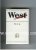 West 'R' One American Blend cigarettes hard box