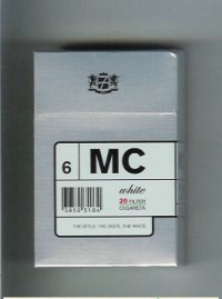 MC White cigarettes hard box