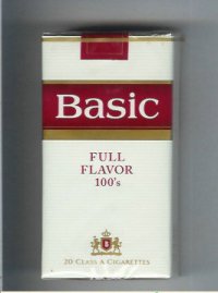 Basic Full Flavor 100s cigarettes soft box